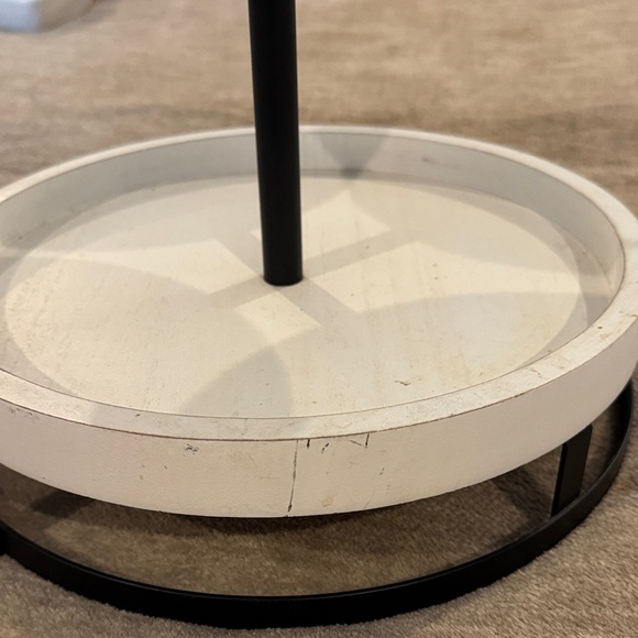 Hobby Lobby Black and White Two-Tier Tray - Picture 9 of 11